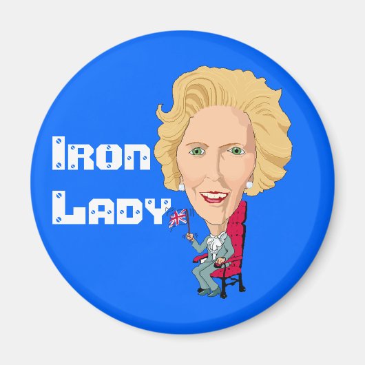 Voormalig Britse premier Iron Lady THATCHER Magneet (Voorkant)