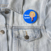 Voormalig Britse premier Iron Lady THATCHER Ronde Button 5,7 Cm (In situ)