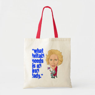 Voormalig Britse premier Iron Lady THATCHER Tote Bag