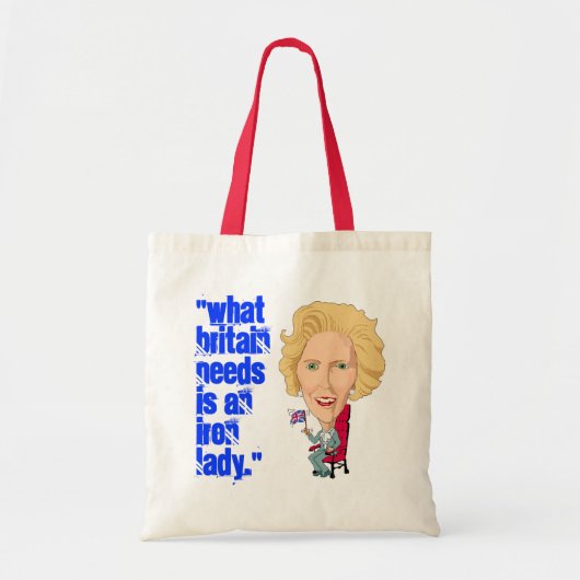Voormalig Britse premier Iron Lady THATCHER Tote Bag (Voorkant)