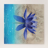 Voormalig Egypt Styled Magic Blue Lotus Flower Pos Legpuzzel (Horizontaal)