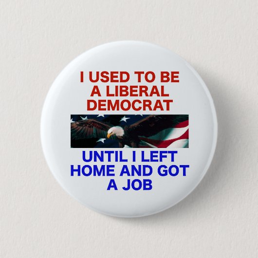 Voormalig liberaal-democraat ronde button 5,7 cm (Voorkant)