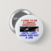 Voormalig liberaal-democraat ronde button 5,7 cm (Voorkant /achterkant)