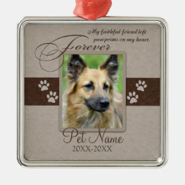 Voormalig liefhebbende sympathie van het Pet Metalen Ornament