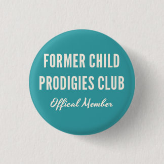 Voormalige kinderprodigies Club Pin Ronde Button 3,2 Cm