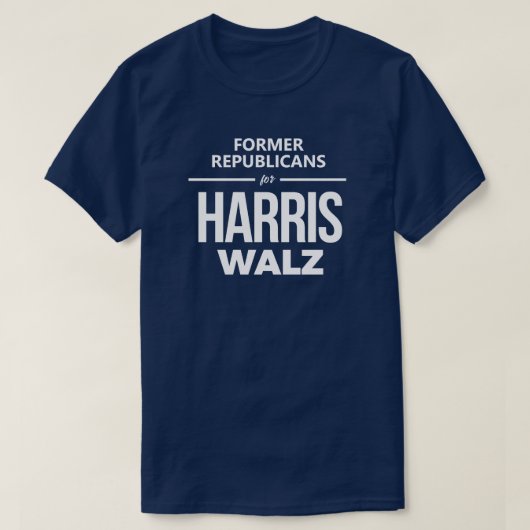 Voormalige Republikeinen voor Harris Walz T-shirt (Design voorkant)