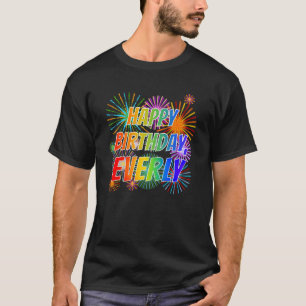Voornaam "ALLEMAAL", afgekort "HAPPY BIRTHDAY" T-shirt