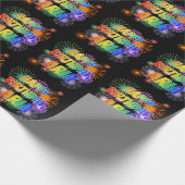 Voornaam "ARIA", vun "HAPPY BIRTHDAY" Cadeaupapier (Hoek)