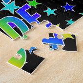 Voornaam: "JADE", Fun "HAPPY BIRTHDAY" Legpuzzel (Zijkant)