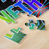 Voornaam: "KENNETH", Fun "HAPPY BIRTHDAY" Legpuzzel (Zijkant)