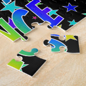 Voornaam "LANCE", geun "HAPPY BIRTHDAY" Legpuzzel (Zijkant)