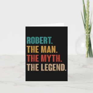 Voornaam Robert Retro Pattern stijl T-sh Kaart