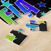 Voornaam SOFIA, Fun "HAPPY BIRTHDAY" Legpuzzel (Zijkant)