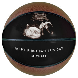 Voornaam Vaderdag vader Baby Sonogram Foto Basketbal