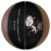 Voornaam Vaderdag vader Baby Sonogram Foto Basketbal (Verticaal)