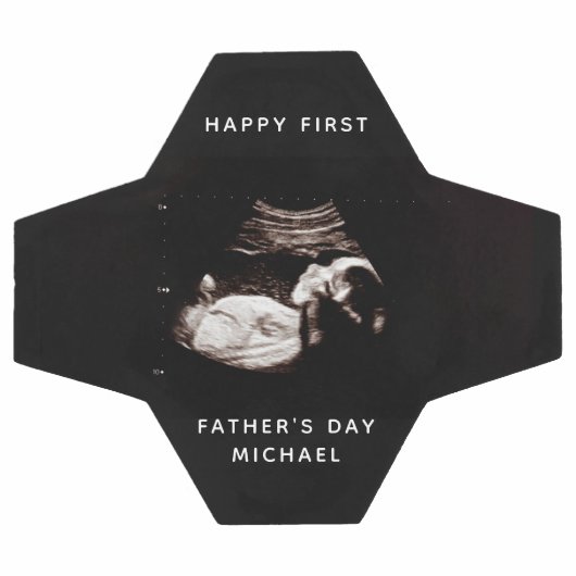 Voornaam Vaderdag vader Baby Sonogram Foto Voetbal (Enkel)