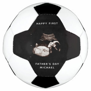 Voornaam Vaderdag vader Baby Sonogram Foto Voetbal