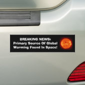 Voornaamste bron van wereldwijde opwarming bumpersticker (Op auto)