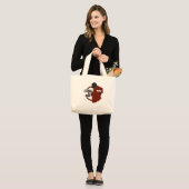 voornaamste logo van chadisrad.com grote tote bag (Voorkant (model))