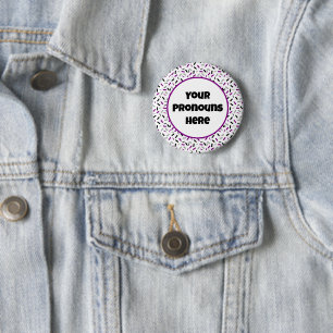 VOORNAAMSTE REGENBOOG Strooit Aseksuele Aas Pride  Ronde Button 5,7 Cm