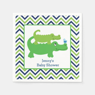 Voorname Alligator Chevron Streep Servet