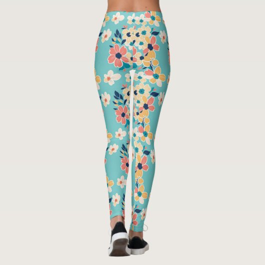 Voornamelijk pastelkleuronderwerp leggings (Achterkant)