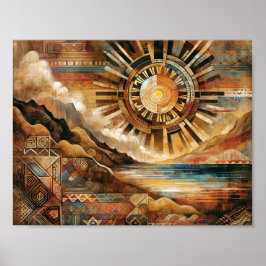 Voorouderlijke echo's: Filipijnse kunstwandtapijte Poster