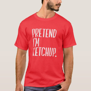 Voorraad dat ik Ketchup Funny Halloween Party ben T-shirt
