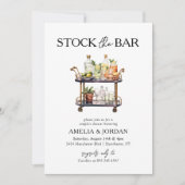Voorraad de Bar Couple's Wedding Shower Kaart (Voorkant)