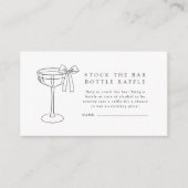 Voorraad De Bar Koppels Douche Fles Raffle Ticket Informatiekaartje (Voorkant)