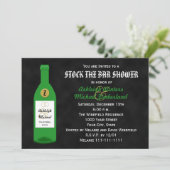 Voorraad de Bar Koppels Douche Uitnodiging Chalkbo (Staand voorkant)