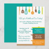 Voorraad de Keuken Bruids Trouwkoppels Douche Kaart (Voorkant / Achterkant)