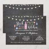 Voorraad De Keuken Engagement Party Paren Douche Kaart (Voorkant / Achterkant)