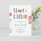 Voorraad de keuken Vrijgezellenfeest Koken Bakken Kaart (Staand voorkant)