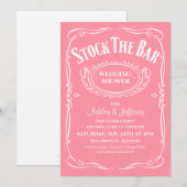 Voorraad de uitnodigingen van de Bar Party (Voorkant / Achterkant)