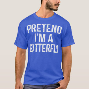 Voorraad Im A Butterfly Funny Lazy Halloween Costu T-shirt