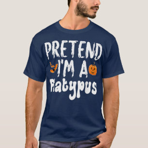 Voorraad Im A Platypus Halloween Costume Party T-shirt