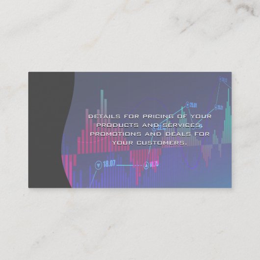 voorraadgrafiek | data-analist visitekaartje (Achterkant)