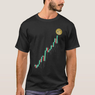  voorraadkaart Doquote in DOGE aan maan Cryp T-shirt