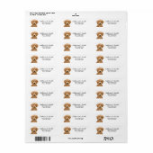 Voorraadlabel Stoodle Dog Return Address Label (Full Sheet)