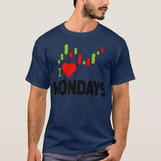 Voorraden dag handel I houdt van de beurs T-shirt