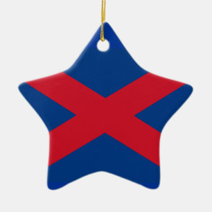 Voorreiziger Flag Keramisch Ornament