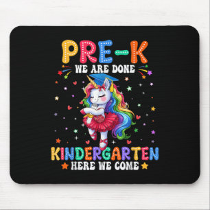 Voorschoolse Afstuderen 2025 Pre-k Afstuderen Girl Muismat