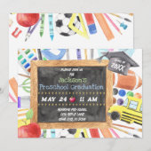 Voorschoolse Afstuderen Ceremonie Aankondiging uit (Voorkant / Achterkant)