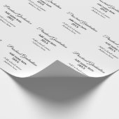 Voorschoolse Afstuderen voeg schoolnaam en adresna Cadeaupapier (Hoek)