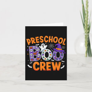 Voorschoolse Boo Crew Voorschoolse Juf Student Gra Kaart