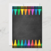 Voorschoolse Kinder schoolbord Afstuderen uitnodig Kaart (Achterkant)