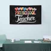 Voorschoolse leraar eerste dag Groovy terug naar s Spandoek (Beurs)