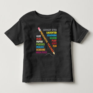 Voorschoolse leraar schoolonderwijzer kinder shirts