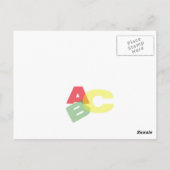 Voorschoolse reclame briefkaart (Achterkant)